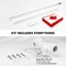 G128 Combo Pack: 6 Ft Tangle Free Aluminum Spinning Flagpole (Silver) & Canada Canadian Flag 3x5 Ft, LiteWeave Pro Series Printed 150D Polyester, 4 Corner Brass Grommets | Pole with Flag Included